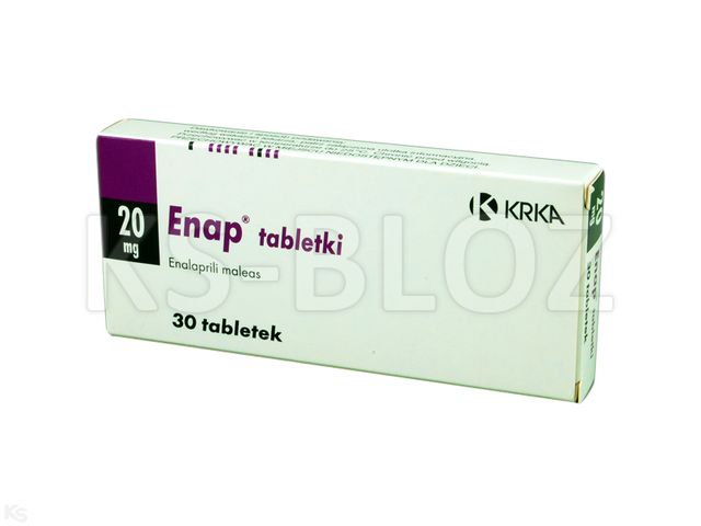 Enap interakcje ulotka tabletki 20 mg 30 tabl. | 3 blist.po 10 szt.