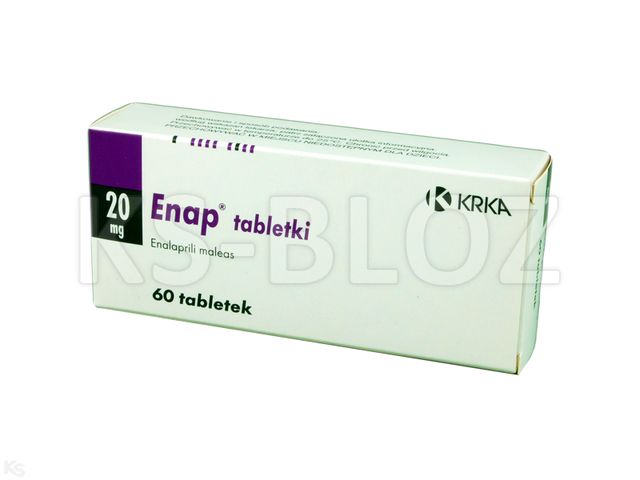 Enap interakcje ulotka tabletki 20 mg 60 tabl. | 6 blist.po 10 szt.