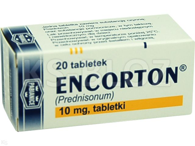 Encorton interakcje ulotka tabletki 10 mg 20 tabl. (fiol.)