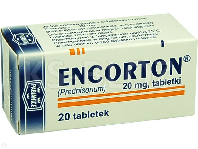 Encorton interakcje ulotka tabletki 20 mg 20 tabl. | fiol.