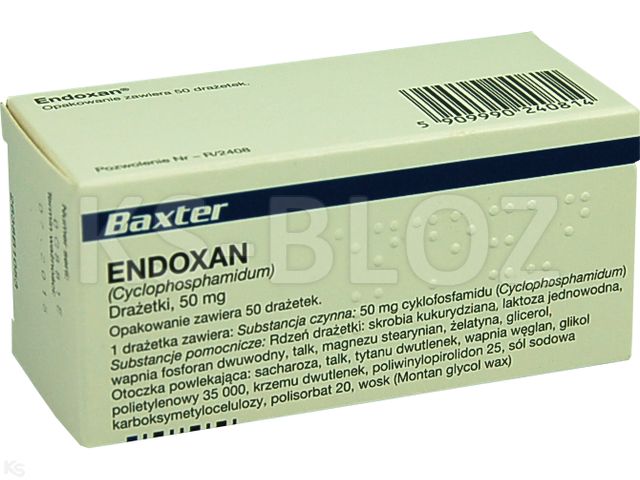 Endoxan interakcje ulotka tabletki drażowane 50 mg 50 tabl.