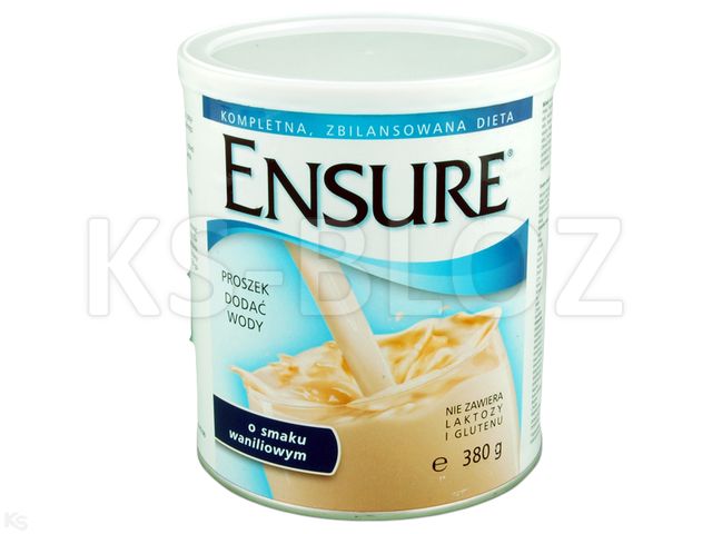 Ensure sm.waniliowy interakcje ulotka proszek  380 g