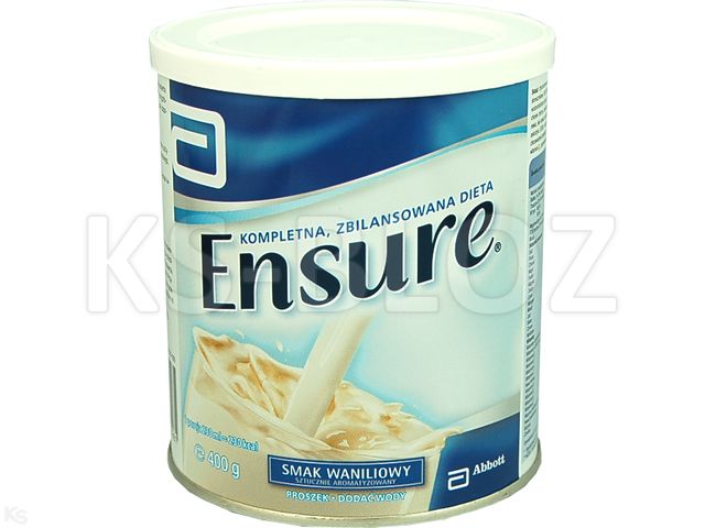 Ensure smak waniliowy interakcje ulotka proszek - 400 g