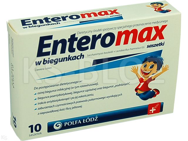 Enteromax interakcje ulotka   10 sasz. po 2.5 g