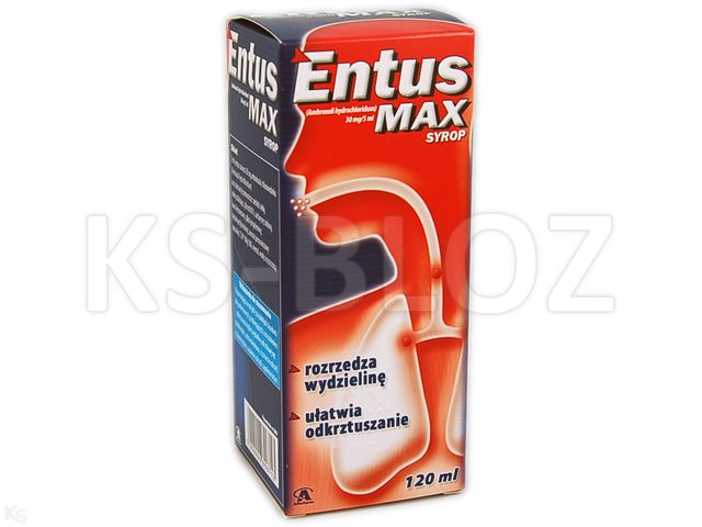 Entus Max interakcje ulotka syrop 30 mg/5ml 120 ml