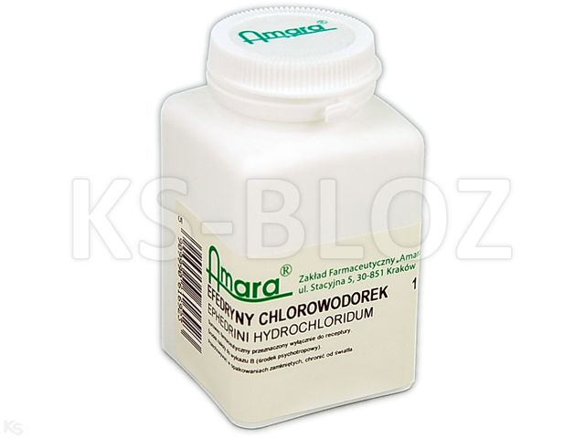 Ephedrini Hydrochloridum interakcje ulotka substancja - 1 g