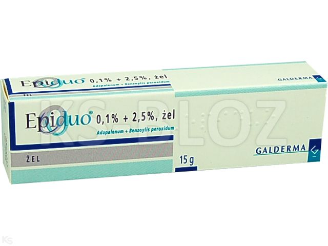 Epiduo interakcje ulotka żel 0,1%+2,5% 15 g | tuba