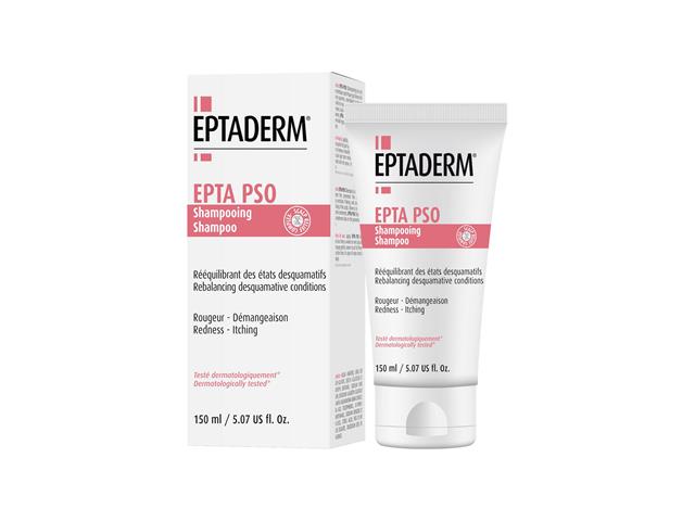 Eptaderm EPTA Pso Szampon do mycia skóry głowy i włosów ze zmianami rumieniowymi i łuszczycą interakcje ulotka szampon - 150 ml