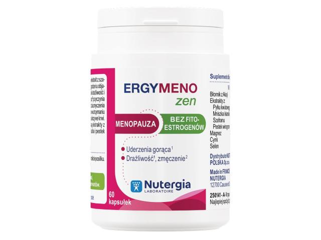 Ergymeno Zen interakcje ulotka kapsułki  60 kaps.