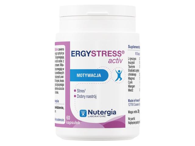 Ergystress Activ interakcje ulotka kapsułki  60 kaps.
