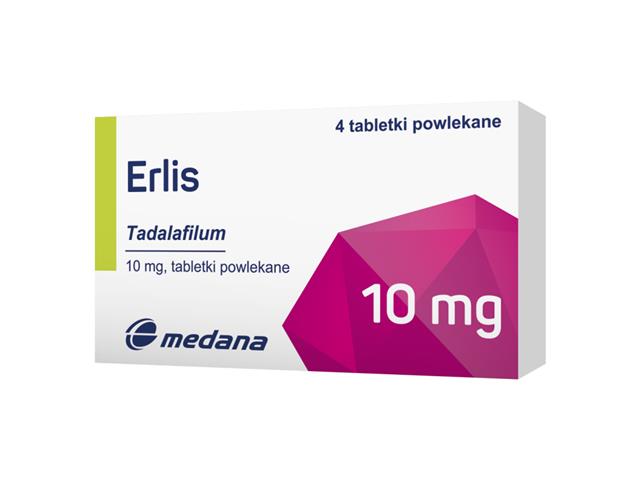 Erlis interakcje ulotka tabletki powlekane 10 mg 4 tabl.