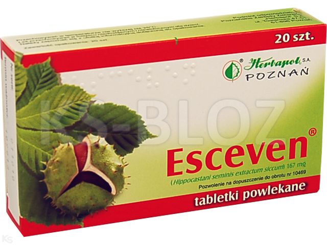 Esceven interakcje ulotka tabletki powlekane 167 mg 20 tabl.