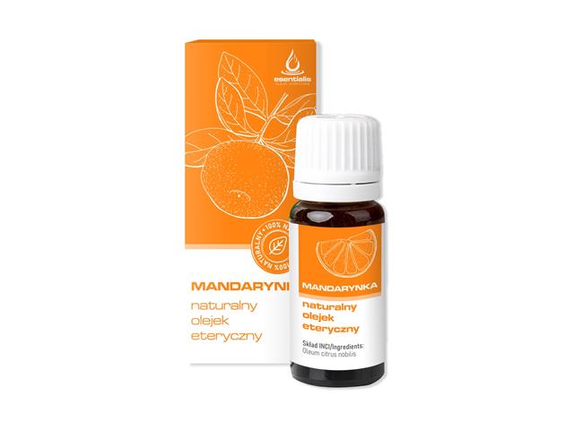 ESENTIALIS Naturalny Olejek eteryczny Mandarynka interakcje ulotka olejek - 10 ml