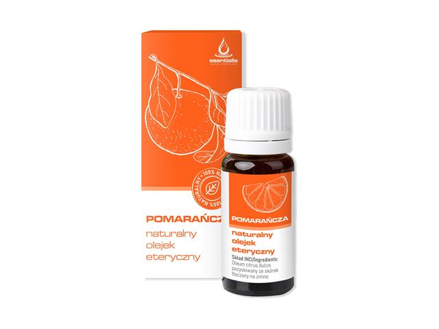 ESENTIALIS Naturalny Olejek eteryczny Pomarańcza interakcje ulotka olejek  10 ml