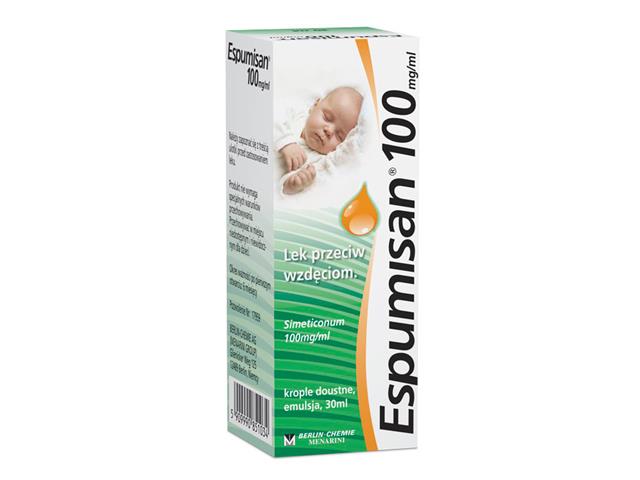 Espumisan 100 mg/ml interakcje ulotka krople doustne, emulsja 100 mg/ml 
