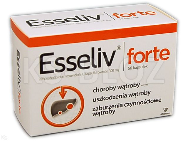 Esseliv Forte interakcje ulotka kapsułki twarde 300 mg 50 kaps. | 5 blist.po 10 kaps.