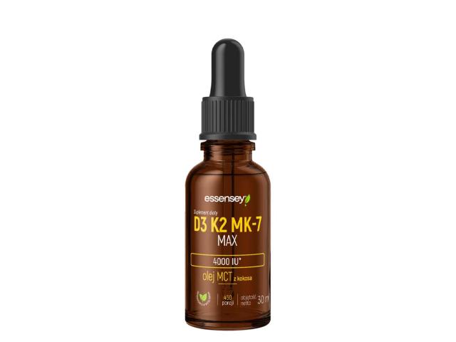 Essensey D3 K2 Mk-7 Max interakcje ulotka krople - 30 ml
