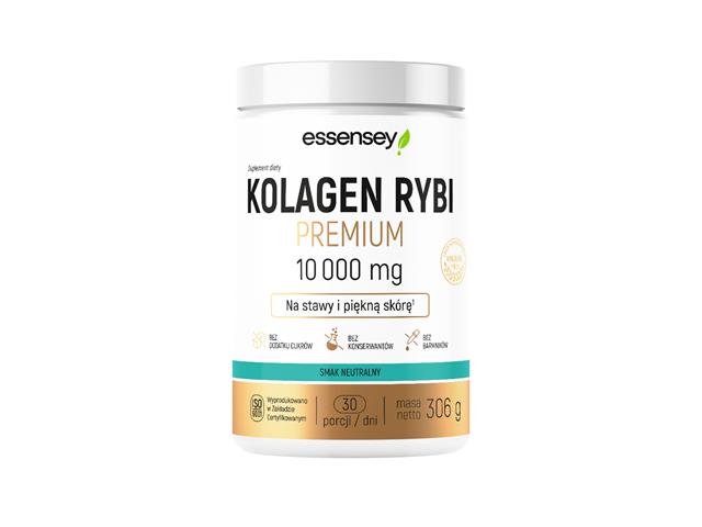 Essensey Kolagen Rybi Premium 10 000 mg smak neutralny interakcje ulotka proszek do rozpuszczenia  306 g