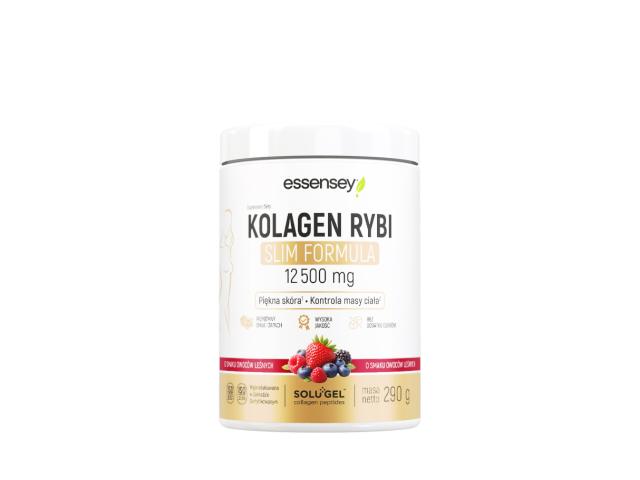 Essensey Kolagen Rybi Slim Formula 12500 mg o smaku owoców leśnych interakcje ulotka proszek - 290 g