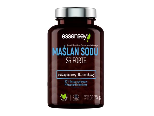 Essensey Maślan Sodu SR Forte bezsmakowy bezzapachowy interakcje ulotka kapsułki twarde zawierające mikropeletki SR - 90 kaps. (but.)