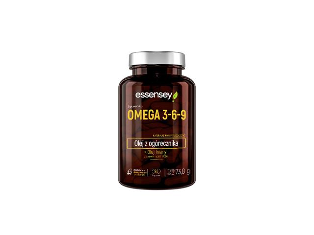 ESSENSEY Omega 3-6-9 interakcje ulotka kapsułki - 90 kaps. (but.)