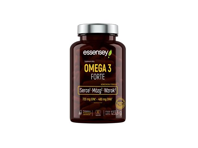 ESSENSEY Omega 3 Forte interakcje ulotka kapsułki - 90 kaps.