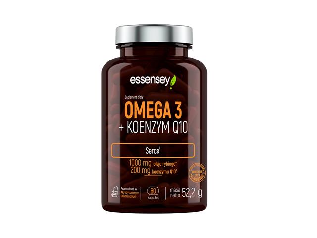 ESSENSEY Omega 3 + Koenzym Q10 interakcje ulotka kapsułki - 60 kaps.