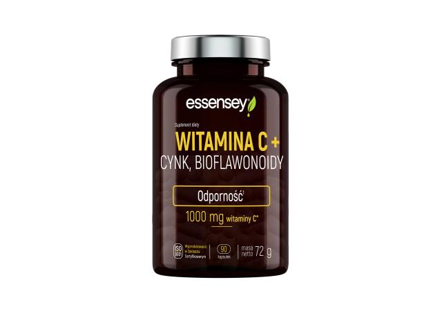 Essensey Witamina C + Cynk, Bioflawonoidy interakcje ulotka kapsułki - 90 kaps. (but.)