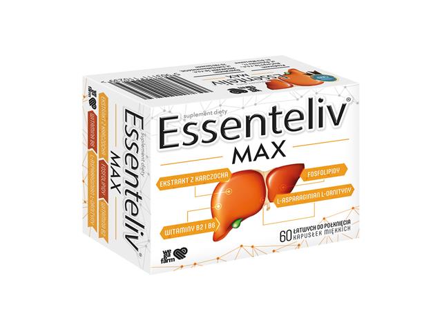 Essenteliv Max interakcje ulotka kapsułki miękkie - 60 kaps.