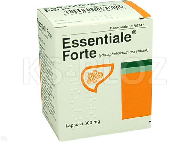 Essentiale Forte interakcje ulotka kapsułki 300 mg 50 kaps. | 5 blist.po 10 kaps.