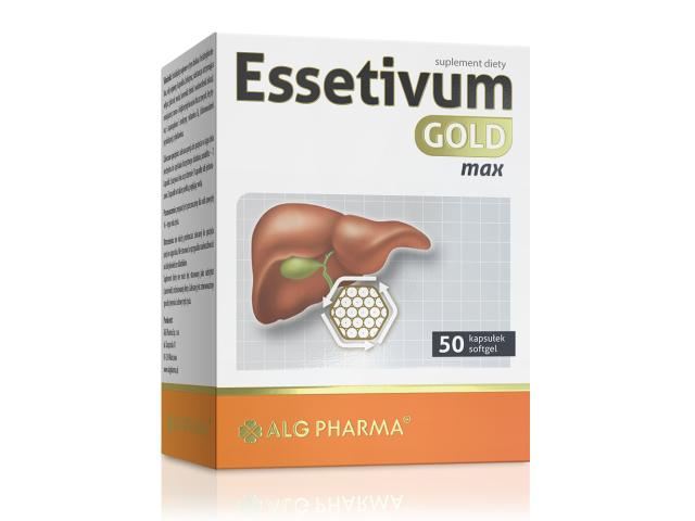 Essetivum Gold Max interakcje ulotka kapsułki miękkie - 50 kaps.