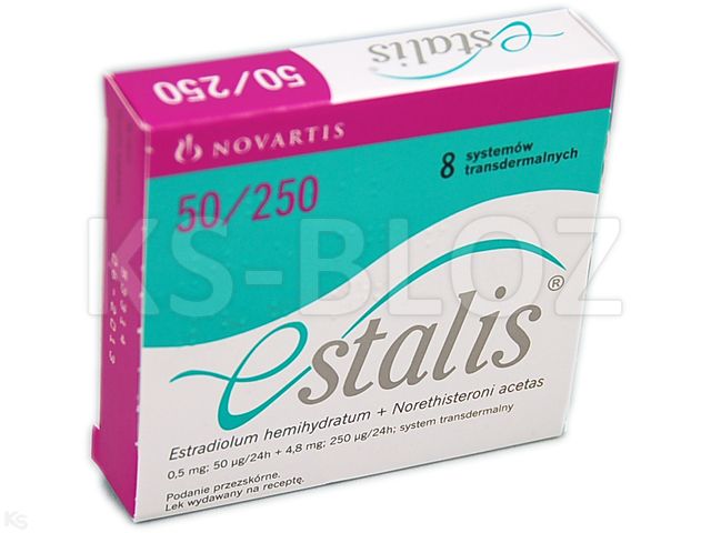 Estalis interakcje ulotka system transdermalny,plaster (50mcg+250mcg)/24h 8 szt.