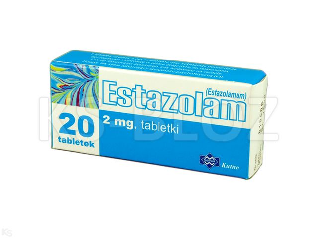 Estazolam Polfarmex interakcje ulotka tabletki 2 mg 20 tabl.