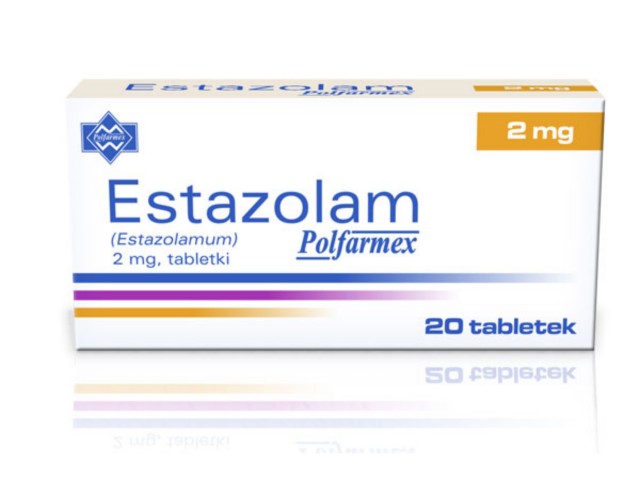 Estazolam Polfarmex interakcje ulotka tabletki 2 mg 20 tabl.