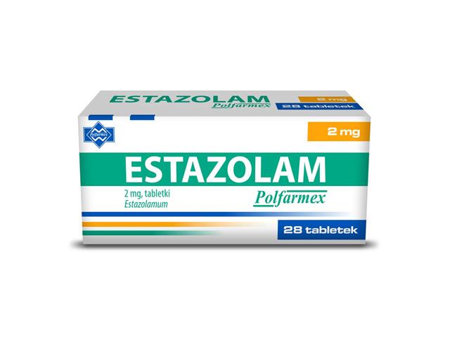 Estazolam Polfarmex interakcje ulotka tabletki 2 mg 28 tabl. | 4 blist.po 7 szt.
