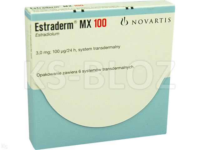 Estraderm Mx 100 interakcje ulotka system transdermalny,plaster 0,1 mg/24h (3 mg) 6 szt.