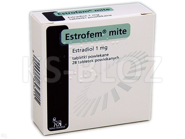 Estrofem Mite interakcje ulotka tabletki powlekane 1 mg 28 tabl.