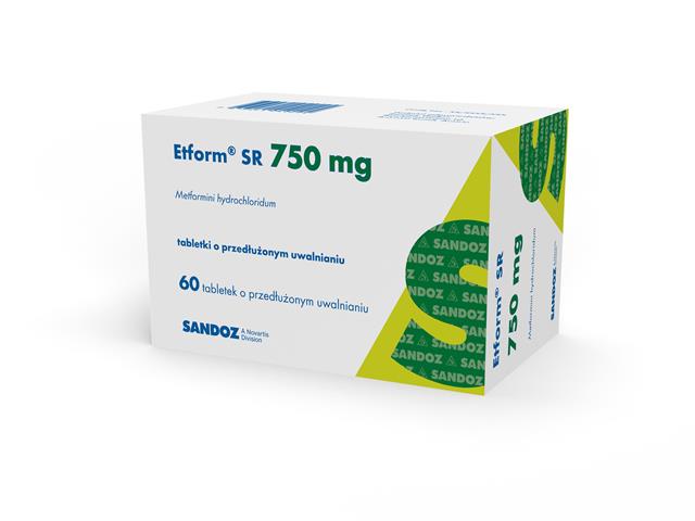 Etform SR interakcje ulotka tabletki o przedłużonym uwalnianiu 750 mg 