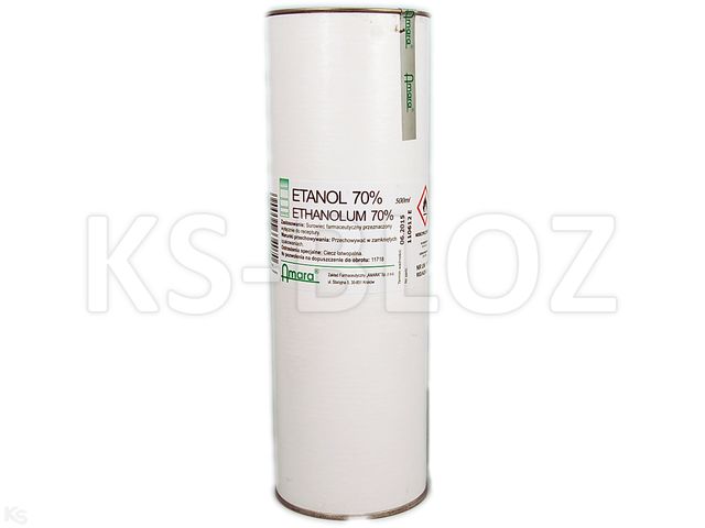 Ethanolum interakcje ulotka płyn 70 % 500 ml (but.)