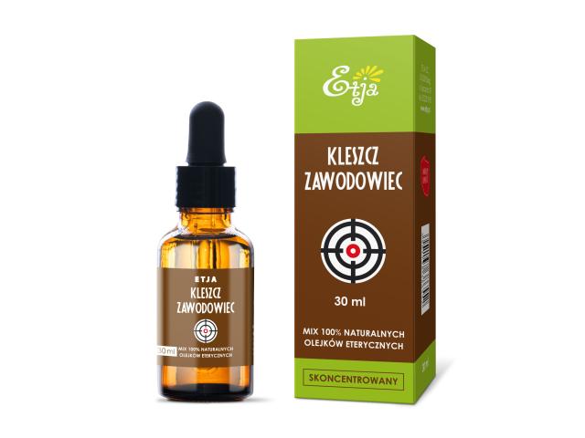 Etja Kleszcz Zawodowiec Mix olejków eterycznych 100% naturalnych interakcje ulotka olejek - 30 ml