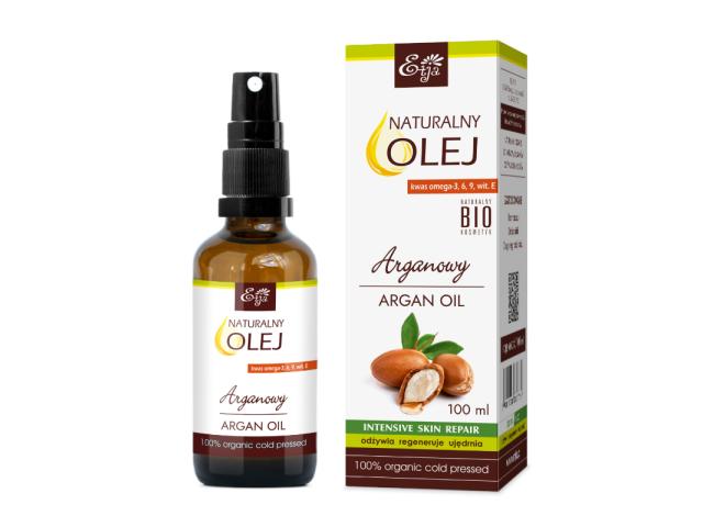 Etja Olej naturalny, zimnotłoczony arganowy Bio interakcje ulotka olej 100 ml