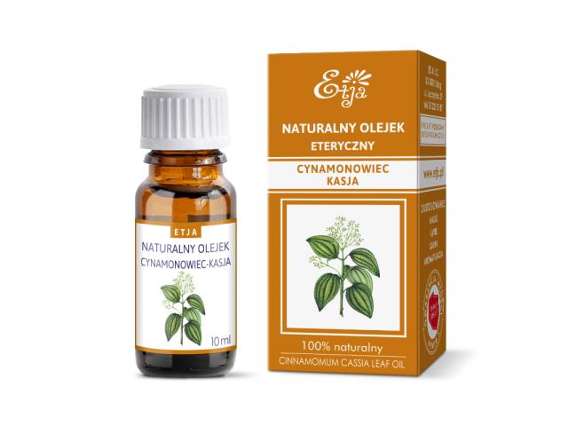 Etja Olejek eteryczny 100% naturalny cynamonowiec kasja interakcje ulotka olejek  10 ml