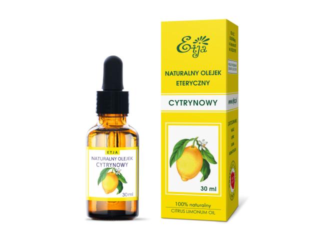 Etja Olejek eteryczny naturalny cytrynowy interakcje ulotka olejek - 30 ml