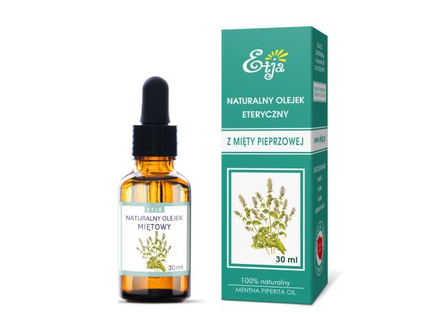 Etja Olejek eteryczny naturalny z mięty pieprzowej interakcje ulotka olejek - 30 ml