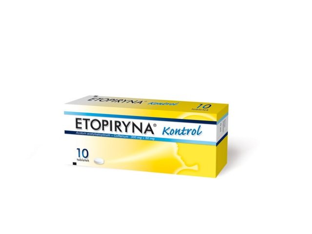 Etopiryna Kontrol interakcje ulotka tabletki 300mg+50mg 10 tabl.