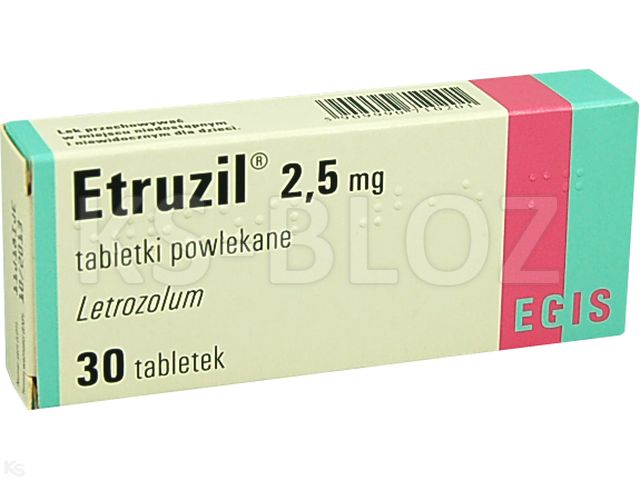 Etruzil interakcje ulotka tabletki powlekane 2,5 mg 30 tabl. | 3 blist.po 10 szt.