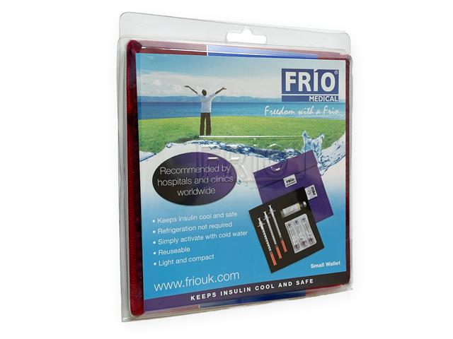 Etui chłodzące FRIO® Małe bordowe na ampułki insulinowe lub buteleczki krople do oczu interakcje ulotka etui - 1 szt.