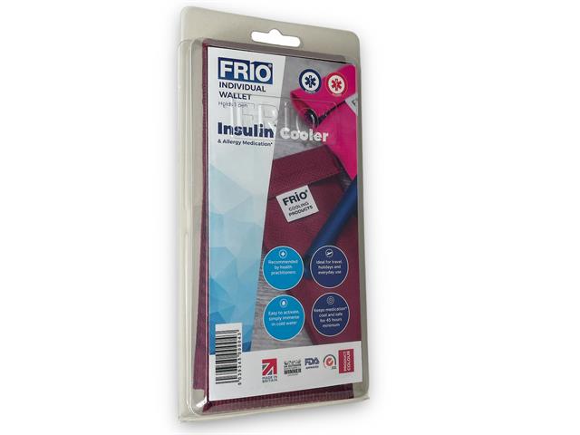 Etui chłodzące FRIO® Pojedyncze bordowe 1 pen insulinowy/2 ampułki interakcje ulotka etui - 1 szt.