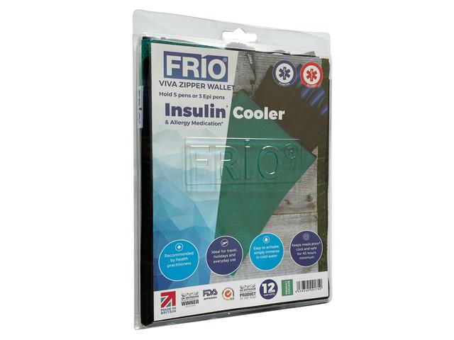 Etui chłodzące FRIO® Viva zielone 5 penów/10 ampułek na zamek interakcje ulotka etui - 1 szt.