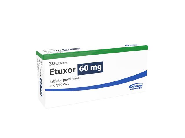 Etuxor interakcje ulotka tabletki powlekane 60 mg 30 tabl.